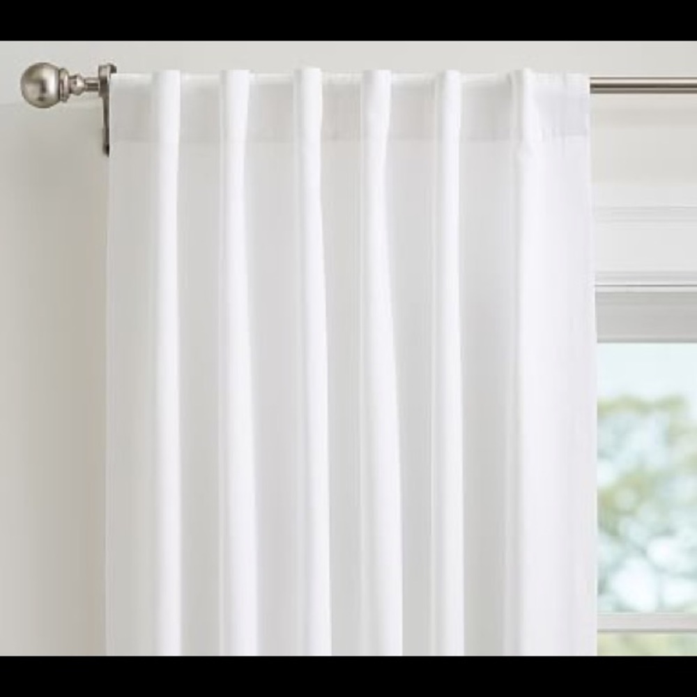 Pottery Barn Quincy Cotton Canvas Curtain Panels